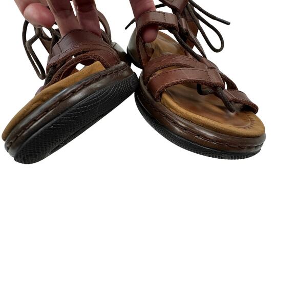 Dansko Brown Leather Elena Lace Up Gladiator Comfort Sandals Women's 41/10.5-11 - Picture 5 of 10